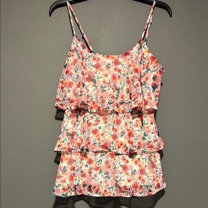 Floral Print Layered Camisole Top
